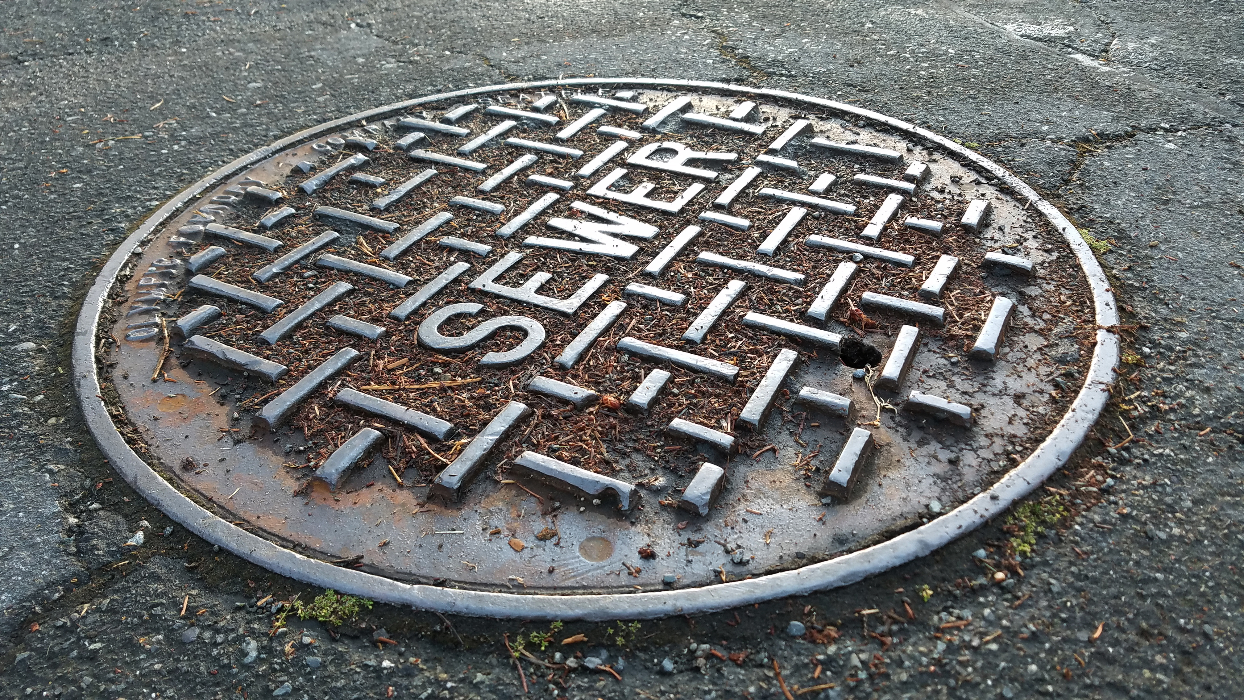 Manhole cover sewer