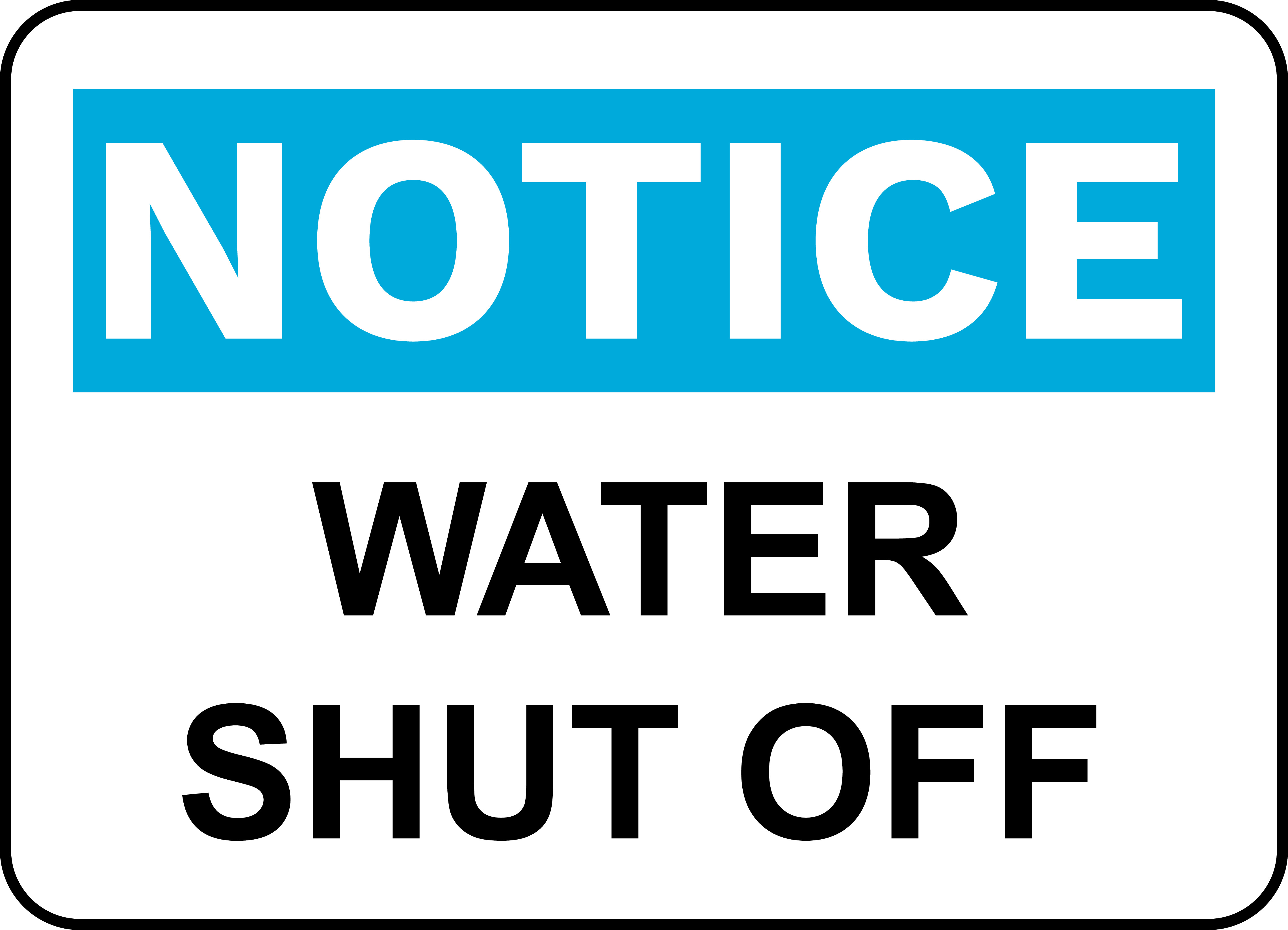 Water Shut Off